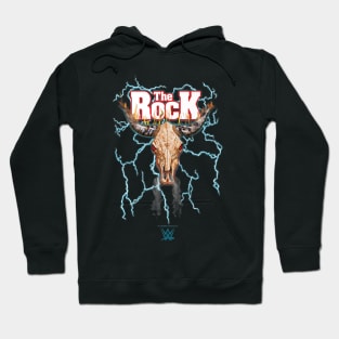 The Rock Lightning Bull Skull Logo Hoodie